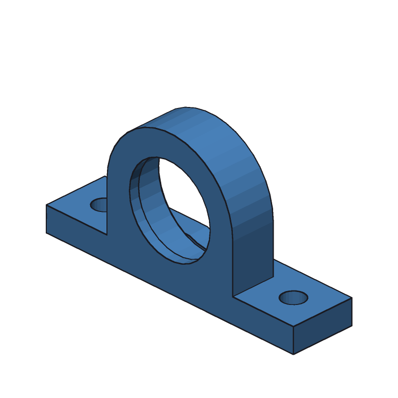 Pillow Block Bearing Holder Generator